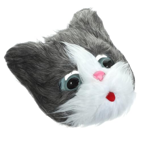 ULDIGI Katzenmaske Plüschkatze Kätzchen japanische Maske Halloween-Maskerade pelzige katze halloween masken halloweenmaske Maskiert Maske für Erwachsene Maske für Halloween Kunststoff von ULDIGI