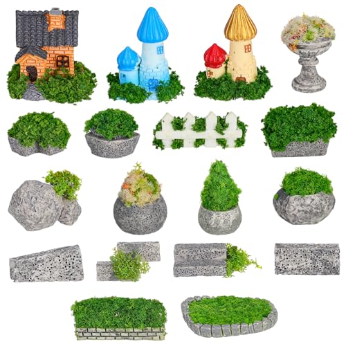 ULDIGI Miniaturgarten Resin Figuren Teiliges Wetterfeste Miniatur Dekoration für Bonsai Puppenhaus Terrarium Vielseitige Mini Gartenornamente für DIY Modelle und Desktop Display ULDIGI Miniaturgarten Resin Figuren Teiliges Wetterfeste Miniatur Dekoration für Bonsai Puppenhaus Terrarium Vielseitige Mini Gartenornamente für DIY Modelle und Desktop Display von ULDIGI