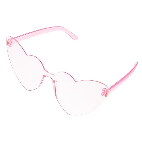 ULDIGI Partybrille Party Rahmenlose Gastgeschenk Lustig Dekorative Sonnenbrille Sommer Strand Brillen Rahmenlose Transparent Brille Herz Randlose Trendige von ULDIGI