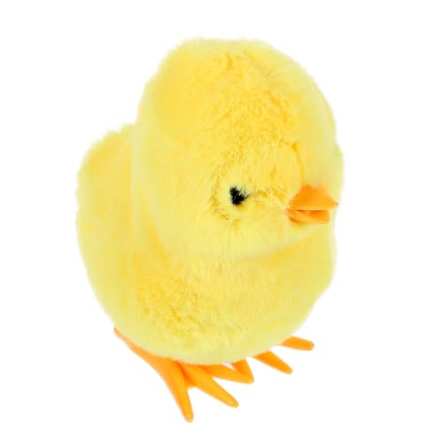 ULDIGI Springendes gelbes Huhn Spielzeug Spinnen springende Tierspielzeuge Küken chicken toy Aufziehbares Huhn Plüschtiere kleine Kuscheltiere Plüsch-Hühnerspielzeug schöne Tierspielzeuge von ULDIGI