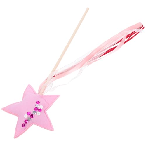 ULDIGI Star Fairy Zauberstab Mit Ribbon Streamer Für Mädchen Party Ribbon Zauberstab Für Geburtstagsfeier Bevorzugt Prinzessin Partydekorationen Und Cosplay von ULDIGI