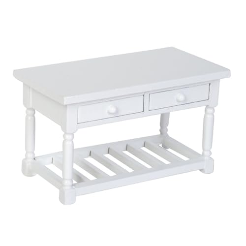 Handcrafts 1/12 Miniatur-Esstisch aus Holz mit funktionaler Schublade, ideal für Puppenhäuser, Landschaftszubehör, Miniatur-Esstisch aus Holz Handcrafts 1/12 Miniatur-Esstisch aus Holz mit funktionaler Schublade, ideal für Puppenhäuser, Landschaftszubehör, Miniatur-Esstisch aus Holz von ULIJTH