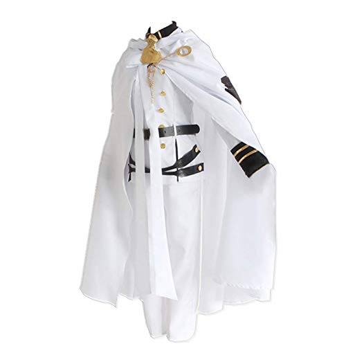 ULLAA 9PCS Anime Seraph of The End Mikaela Hyakuya Cosplay Kostüm Owari No Seraph Halloween Party Kleidung Uniform Anzüge mit Zubehör von ULLAA