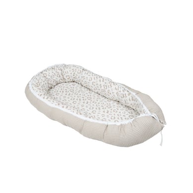 ULLENBOOM Babynest Leo 55x95cm Sand, Beige, Weiß von ULLENBOOM