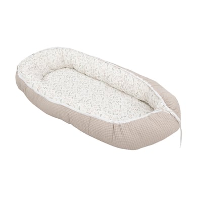 ULLENBOOM Babynest & Cocoon Waffel Motiv Floral Sand von ULLENBOOM