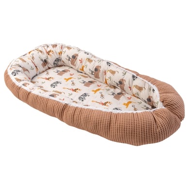 ULLENBOOM Babynest & Cocoon Waffel Motiv Sand Savanne von ULLENBOOM