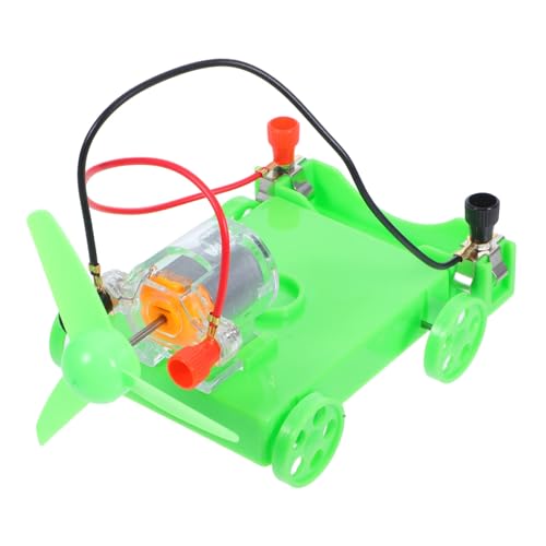 ULTECHNOVO 1 Satz Windmotorauto DIY-ingenieurexperimente Wissenschaftsprojekt-Requisite Wissenschaftliches Experimentierset Wissenschaftliche Experimente Bastelpuzzle Lehrstütze Green Abs von ULTECHNOVO