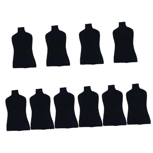 ULTECHNOVO 10 Stk Stoffdecke Frauenoberteile Mannequin-overlay Weibliche Schaufensterpuppe Modekleidung -stoffabdeckung Obere Abdeckung Der Schaufensterpuppe Kostüm Torso Black Baumwolle von ULTECHNOVO