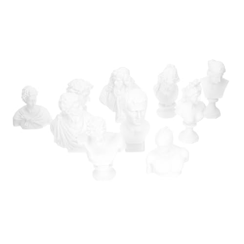 ULTECHNOVO 10 Stück Teiliges Resin Büsten Miniatur Skizzen Kopfmodell aus Harz Stilvolle Dekorative Figuren für Wohn und Bürodekoration Kreative Kunststatuen als ULTECHNOVO 10 Stück Teiliges Resin Büsten Miniatur Skizzen Kopfmodell aus Harz Stilvolle Dekorative Figuren für Wohn und Bürodekoration Kreative Kunststatuen als von ULTECHNOVO