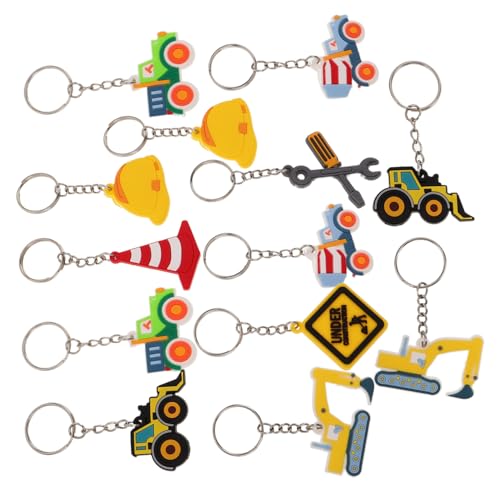 ULTECHNOVO 16 Stück Teiliges Baustellen Schlüsselanhänger Kinderparty Deko mit Traktor Bagger Planierraupe PVC Anhänger als Rucksackanhänger Belohnung Geburtstagsgeschenk für Jungen ULTECHNOVO 16 Stück Teiliges Baustellen Schlüsselanhänger Kinderparty Deko mit Traktor Bagger Planierraupe PVC Anhänger als Rucksackanhänger Belohnung Geburtstagsgeschenk für Jungen von ULTECHNOVO