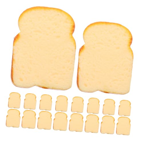 ULTECHNOVO 20 Stück Simuliertes Lebensmittelhandwerk Künstliches Brot Zur Dekoration Toastbrot-partydekorationen Falscher Toast Brotmodell Simulierte Brotverzierungen Kunstbrot PVC Gelb ULTECHNOVO 20 Stück Simuliertes Lebensmittelhandwerk Künstliches Brot Zur Dekoration Toastbrot-partydekorationen Falscher Toast Brotmodell Simulierte Brotverzierungen Kunstbrot PVC Gelb von ULTECHNOVO