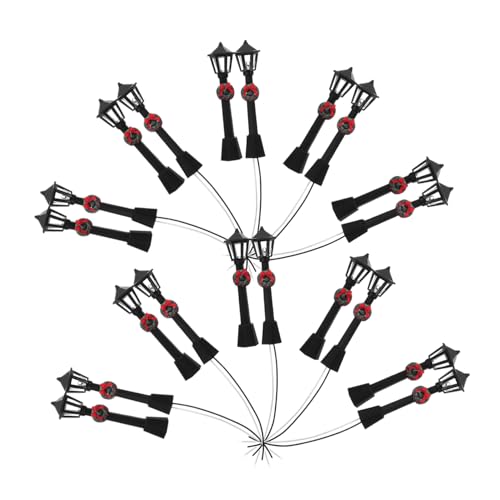 ULTECHNOVO 20 Stück Teiliges Miniatur LED Straßenlaternen Realistische Miniatur Straßenlampen mit Stabilem Abs Energiesparende LED Beleuchtung Dekoration für Puppenhäuser und Mikro ULTECHNOVO 20 Stück Teiliges Miniatur LED Straßenlaternen Realistische Miniatur Straßenlampen mit Stabilem Abs Energiesparende LED Beleuchtung Dekoration für Puppenhäuser und Mikro von ULTECHNOVO