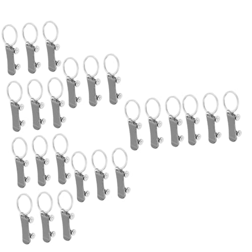 ULTECHNOVO 24 Stk Schlüsselanhänger kinder schlüsselbund abschlussgeschenk Schlüsselaufbewahrungskette Schlüsselverzierungen Skateboard Schlüsselringe Taschenanhänger Schlüsseldekorationen von ULTECHNOVO