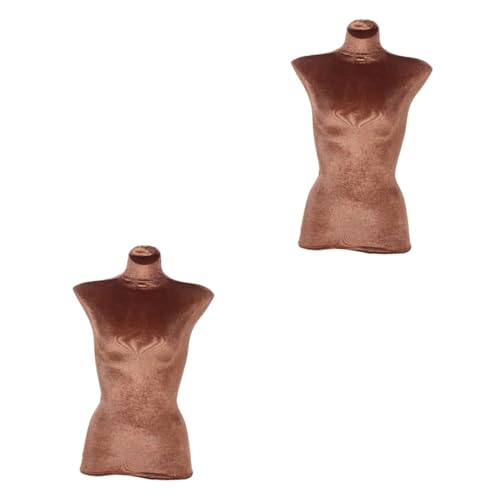 ULTECHNOVO 2St Modellbezug aus Stoff schaufensterpuppe maneküre- set - Kleiderpuppe para ropa Körperbüste bildet Abdeckung Mode-Mannequin-Abdeckung Veloursbezug für Damenmodelle Spitze Coffee von ULTECHNOVO