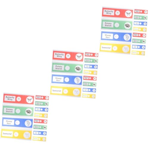 ULTECHNOVO 3 Sätze Mikroskop-objektträger Kinderrutsche Mikroskop Für Fernglas Microscope for Mikroskop Objektträger Mit Proben Präparierte Objektträger Pvc 12 Stück * 3 von ULTECHNOVO