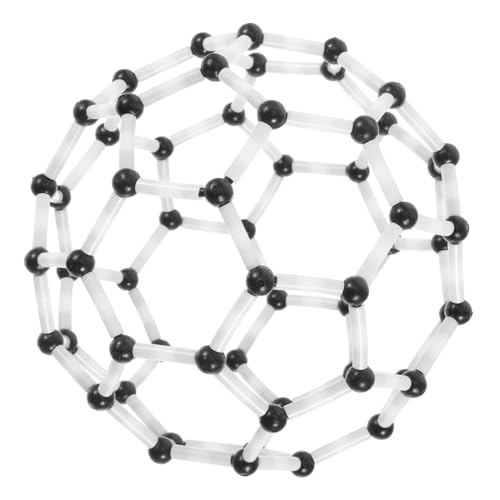 ULTECHNOVO 5 Sätze Kohlenstoff-molekülmodell Chemie-lehrmittel Naturwissenschaftliche Lehrmittel C60-modell Wissenschaftskit Zur Molekularstruktur C60-molekülstrukturmodell DIY C60 Plastik von ULTECHNOVO