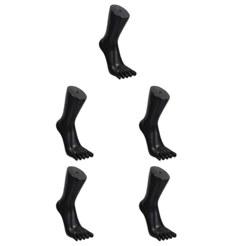 ULTECHNOVO 5St Ausstellungsständer für Fußmodelle verkaufsdisplay Fotorequisit Fuß Fotorequisite Fuß Sandalen-Socken-Mannequin Mannequin-Fußsockenanzeige Sockenfußanzeige Beinmodell PVC Black von ULTECHNOVO