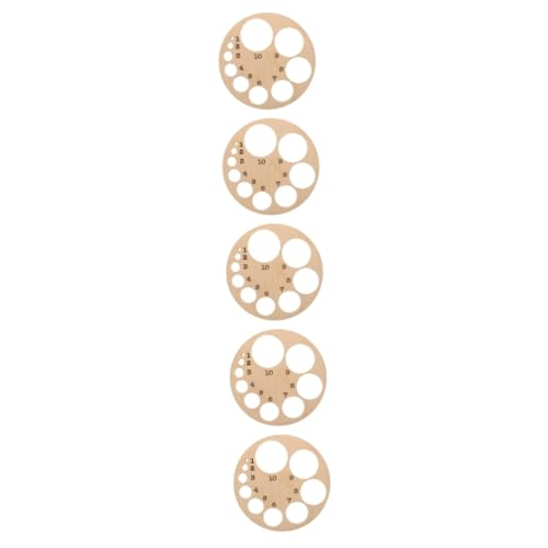 ULTECHNOVO 5St Diagramm des Gebärmutterhalses Holzmodell Körper Becken- Klassen Perlen Planke Rad J Trainierender Oberschenkeltrainer Hebammen- Reflexologie hölzern Beige von ULTECHNOVO