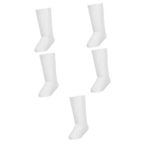 ULTECHNOVO 5st Socken Fußform Mannequin-fußmodell Knöchelschaufensterpuppe Displayhalter Für Strümpfe Sandalen-socken-mannequin Fußsocken Schaufensterpuppe Fuß-display-modell Plastik Weiß von ULTECHNOVO