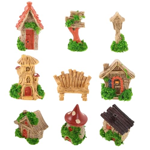 ULTECHNOVO 9 Stück Teiliges Baumstumpf Haus mit Miniatur Stühlen Briefkasten Schild DIY Resin Desktop Dekoration für Bücherregal Kreative Mikro Landschaftsfiguren Platzsparende ULTECHNOVO 9 Stück Teiliges Baumstumpf Haus mit Miniatur Stühlen Briefkasten Schild DIY Resin Desktop Dekoration für Bücherregal Kreative Mikro Landschaftsfiguren Platzsparende von ULTECHNOVO