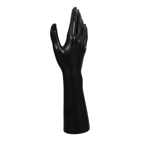 ULTECHNOVO Handmodell-requisiten Schmuckständer Schmuck Schaufensterpuppe Weiblicher Mannequin-händehalter Skulpturen Wohnkultur Ausstellungsstand Mannequin-schmuckhalter Handring Pvc Black von ULTECHNOVO