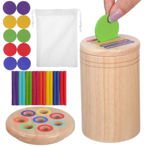 ULTECHNOVO Montessori Toys Für 1+ Jahre Alte Kleinkind 18 Monate Altes Spielzeug Farbsortierende Vorschullernaktivitäten Feinmotorik-Sensorikspielzeug Für Kleinkinder 1-3 1 2 3 Jahre Alte von ULTECHNOVO