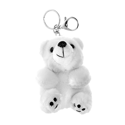 ULTECHNOVO Niedlicher Eisbär Schlüsselanhänger Plüsch Bär Anhänger Leichtes Stofftier Schlüsselring Dekoration Mini Kuscheltier für Rucksack Tasche ULTECHNOVO Niedlicher Eisbär Schlüsselanhänger Plüsch Bär Anhänger Leichtes Stofftier Schlüsselring Dekoration Mini Kuscheltier für Rucksack Tasche von ULTECHNOVO