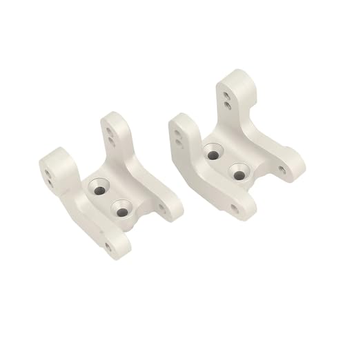 UNARAY 2Pcs Aluminium Vorne Hinten Oberen Stoßdämpfer Befestigung Halterung for RC 1/8 Losi LMT Feste Achse 4WD Monster Truck Upgrade Teil (Size : Silver) von UNARAY