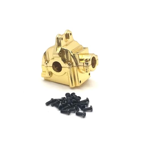 UNARAY Fit for WLtoys 144010 144001 144002 124016 124017 124018 124019 RC Auto Metall Upgrade Teile Vorne Und Hinten Universal Modifizierte Getriebe (Size : Gold) von UNARAY