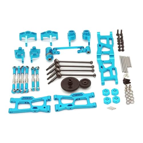 UNARAY Passend for WLTOYS 144001 144002 124016 124016 124017 124019 Metall-Retrofit-RC-Zubehörset (Size : Blue) von UNARAY