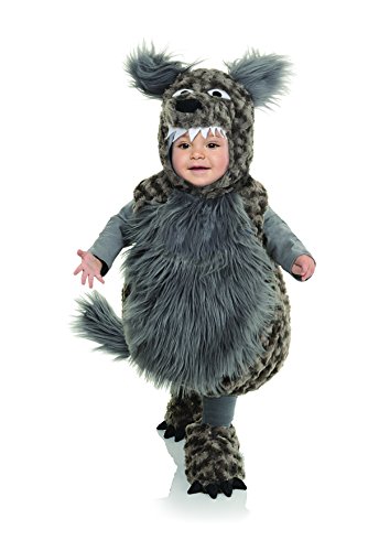 UNDERWRAPS Aptafêtes – CS810110/L – Plüschkostüm für Kinder – Wolf – 2/4 Jahre – Größe L von UNDERWRAPS