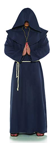 UNDERWRAPS Herren Men's Monk Robe Costume-Grey Erwachsenenkostme, grau, Einheitsgröße von UNDERWRAPS