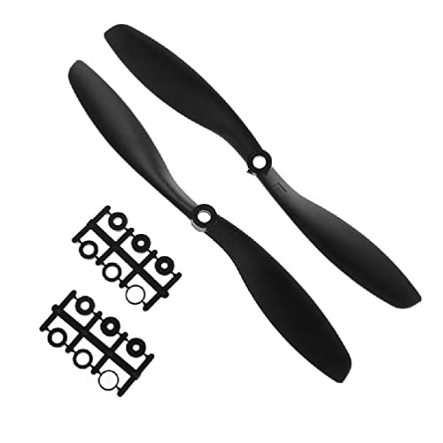 UNFAIRZQ 2 Stück Kunststoff 8045 Prop CW CCW Propeller für RC Quadcopter Multirotor Plane Version der von UNFAIRZQ