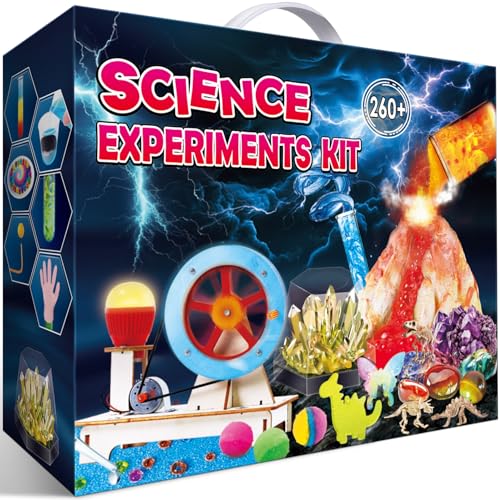 UNGLINGA 260+ Experimente Wissenschaft Kits für Kinder, Vulkan, Chemie-Set Chemiebaukasten, STEM Aktivitäten Spielzeug Geschenke für Jungen Mädchen von UNGLINGA