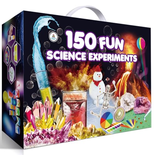 UNGLINGA150 Experimente Wissenschaft Kits für Kinder Jungen Mädchen, Wissenschaft Spielzeuge Geschenke Geburtstag, Pause Geoden, Vulkan, Chemie Physik STEM Projekt Aktivitäten von UNGLINGA