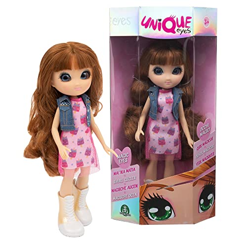 Giochi Preziosi Unique Eyes - Gelenkpuppe 25 cm, große Magische und Tiefe Augen, folgt Ihrem Blick, Sophia Fashion Doll, für Mädchen ab 3 Jahren, Mehrfarbig von Giochi Preziosi