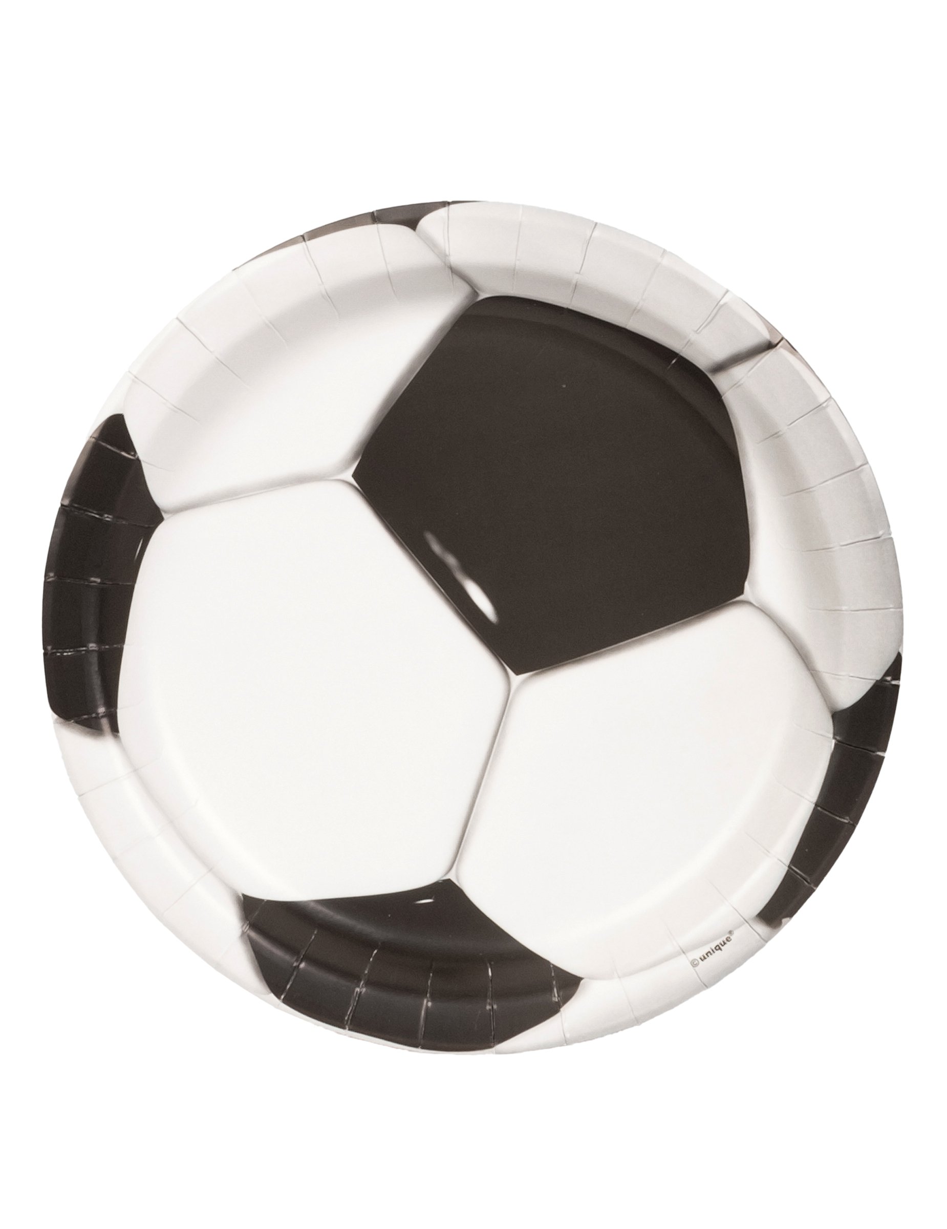 8 Fußball-Pappteller 23 cm 8 Fußball-Pappteller 23 cm von UNIQUE