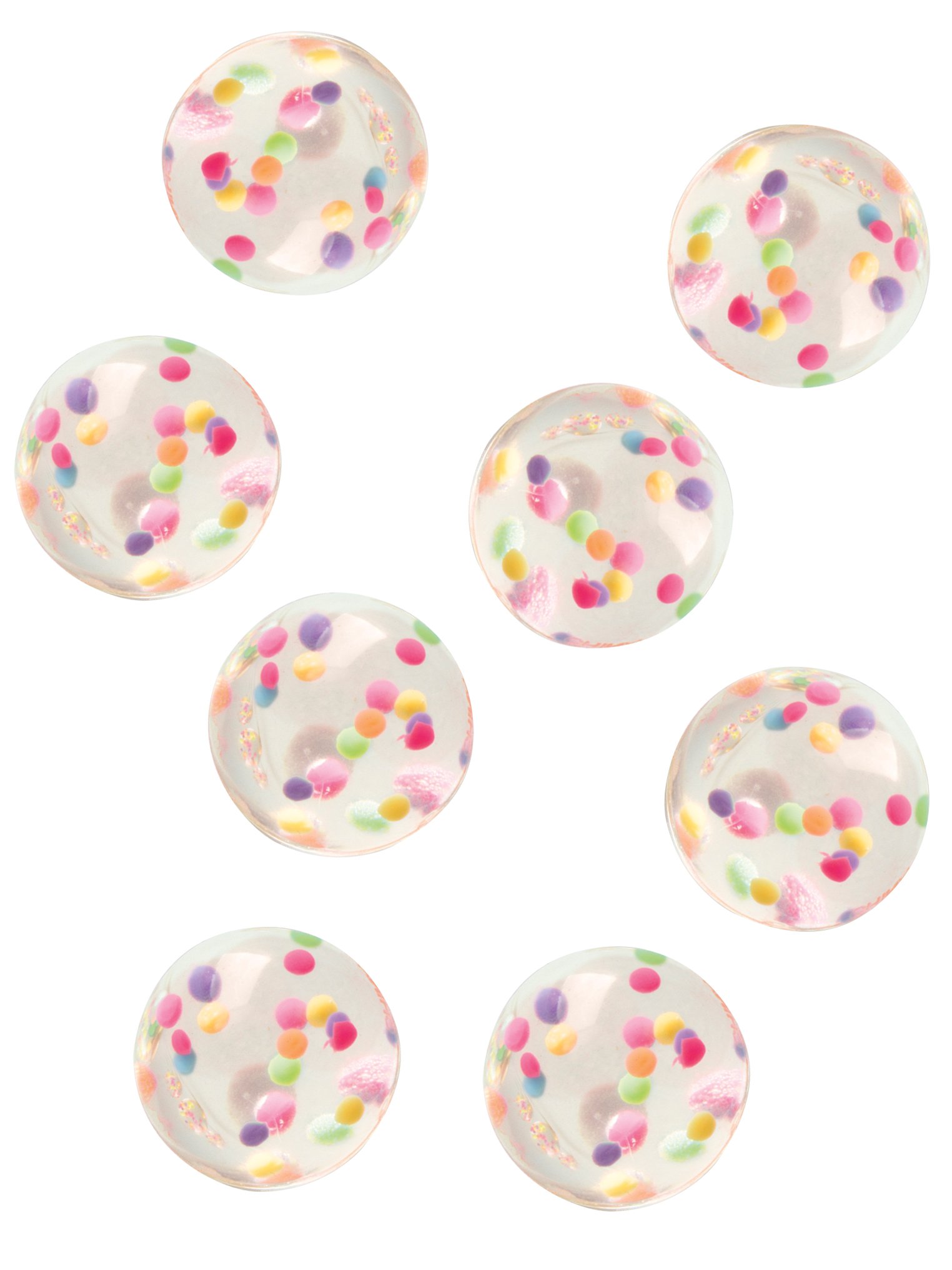 8 Piñata Zubehör Hüpfbälle mit Konfetti 8 Piñata Zubehör Hüpfbälle mit Konfetti von UNIQUE