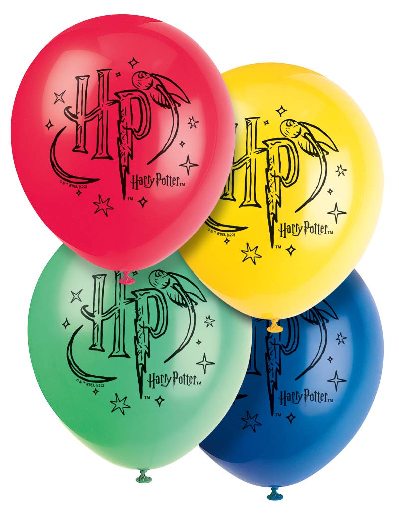 Harry Potter-Ballons Partydeko 8 Stück bunt 30cm von UNIQUE