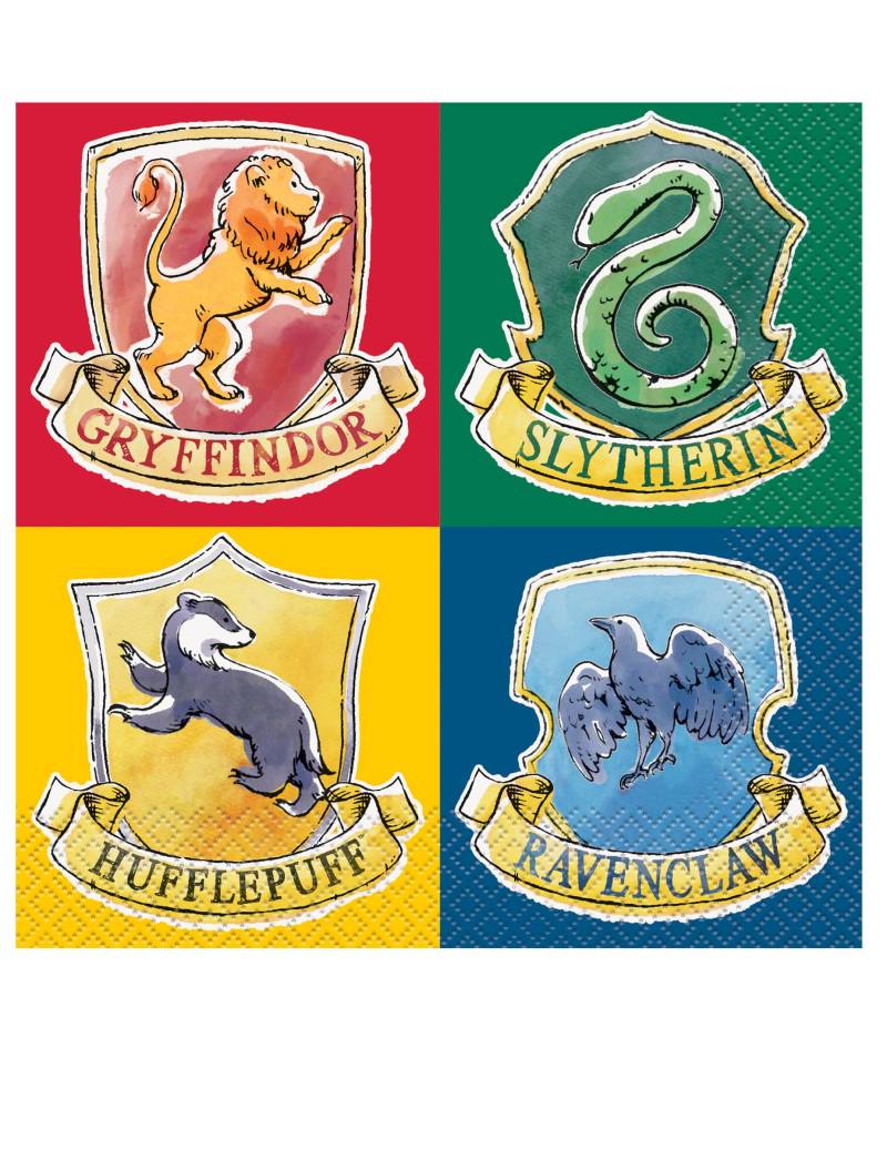 Harry Potter Servietten 16 Stück bunt 33 x 33 cm von UNIQUE