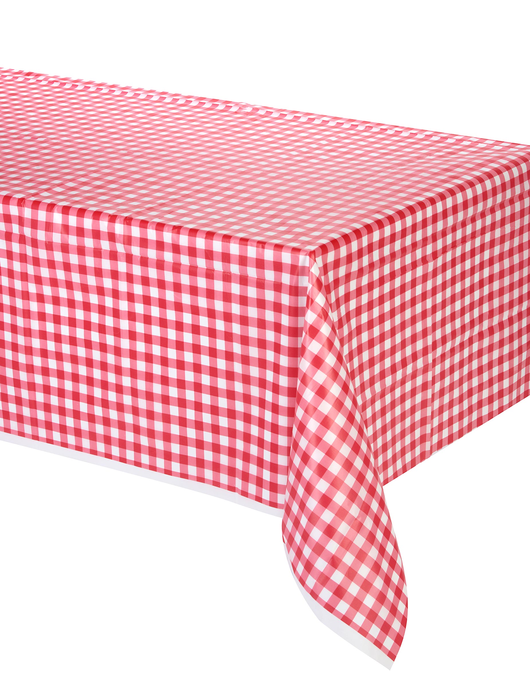 Tischdecke Vichy-Karo rot-weiß 137 x 274 cm von UNIQUE