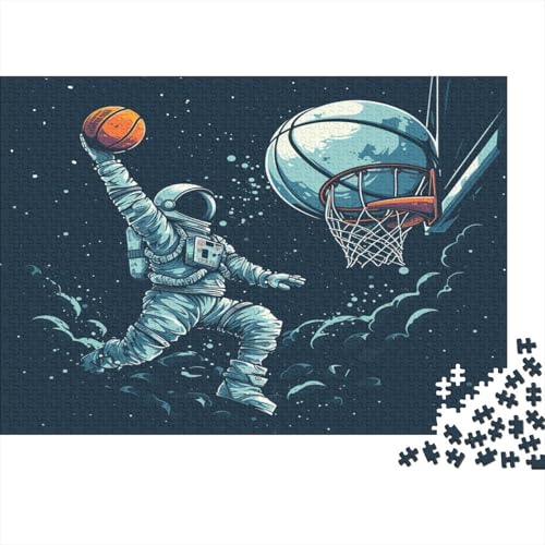 Basketball Herausforderndes 1000-Teile-Puzzle Für Erwachsene, Puzzle Für Erwachsene, Kunsthandwerk Für HeimdekoRatteion, Unterhaltungsspiel 1000pcs (75x50cm) von UNRXJZLVM