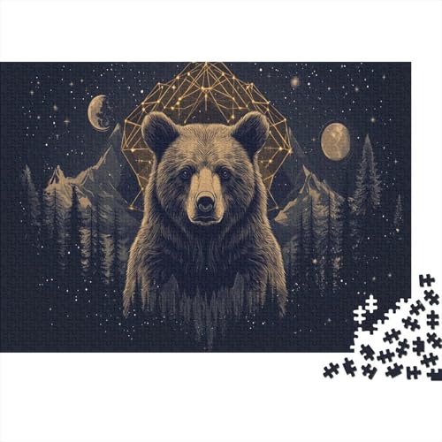 Braunbär Puzzles 1000 Teile Schwer Puzzle Spielzeug Lernspiel Impossible Herausforderung Spielzeug Für Erwachsene Und Kinder in Bewährter 1000pcs (75x50cm) von UNRXJZLVM