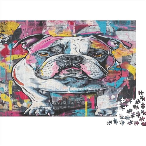 Bulldog Puzzlespiel 1000 Teile, Puzzle Erwachsene 1000 Teile, Impossible Puzzle Geschicklichkeitsspiel Für Die Ganze Familie, Puzzle Erwachsene 1000 Teile Puzzel 1000pcs (75x50cm) von UNRXJZLVM