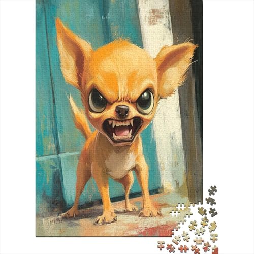 Chihuahua 1000 Teile, Impossible Puzzle,Geschicklichkeitsspiel Für Die Ganze Familie, Erwachsenenpuzzle Ab 14 Jahren Puzzel 1000pcs (75x50cm) von UNRXJZLVM