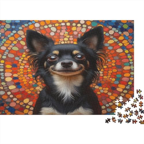 Chihuahua Holzpuzzle Erwachsene, 1000 Teile Großes Holzpuzzle Für Erwachsene Und Kinder, Anzug Klassisches Puzzle Für Kinder Ab 12 Jahren Und Erwachsene 1000pcs (75x50cm) von UNRXJZLVM