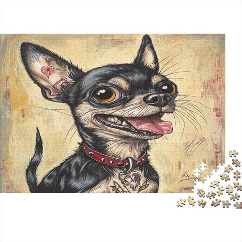 Chihuahua Puzzlespiel 1000 Teile Puzzles Für Erwachsene Lernspiel Herausforderung Spielzeug 1000 Teile Puzzles Für Erwachsene Kinder Erwachsenen Puzzlespiel Puzzel 1000pcs (75x50cm) von UNRXJZLVM