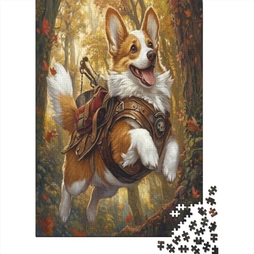 Corgi 1000 Teile,Impossible Puzzle,Geschicklichkeitsspiel Für Die Ganze Familie, Erwachsenen Puzzlespiel Puzzel 1000pcs (75x50cm) von UNRXJZLVM