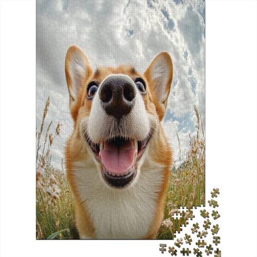 Corgi Puzzle 1000 Teile,Puzzle Für Erwachsene, Impossible Puzzle,Puzzle 1000 Puzzle Home Dekoration Puzzle,Erwachsenenpuzzle Puzzel 1000pcs (75x50cm) von UNRXJZLVM