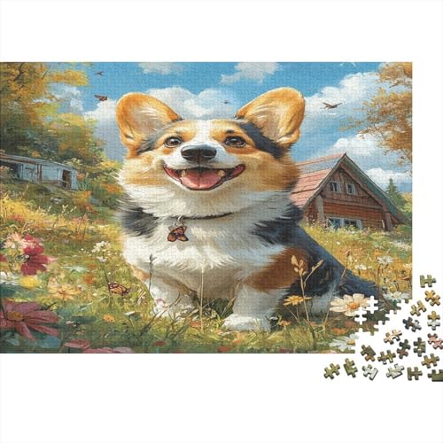 Corgi Puzzlespiel 1000 Teile Puzzle Für Erwachsene Und Kinder Ab 14 Jahren, Puzzle Erwachsenen Puzzlespi Puzzel 1000pcs (75x50cm) von UNRXJZLVM